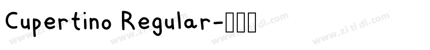 Cupertino Regular字体转换